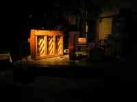 Langnau Jazz Nights 2007: In the small Kupferschmiede, there was a reception. A jazz band entertained the public for a while. The instruments are waiting for their next musicians.