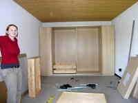 October 4th 2008: Assembling the IKEA PAX wardrobe
