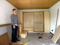 October 4th 2008: Assembling the IKEA PAX wardrobe
